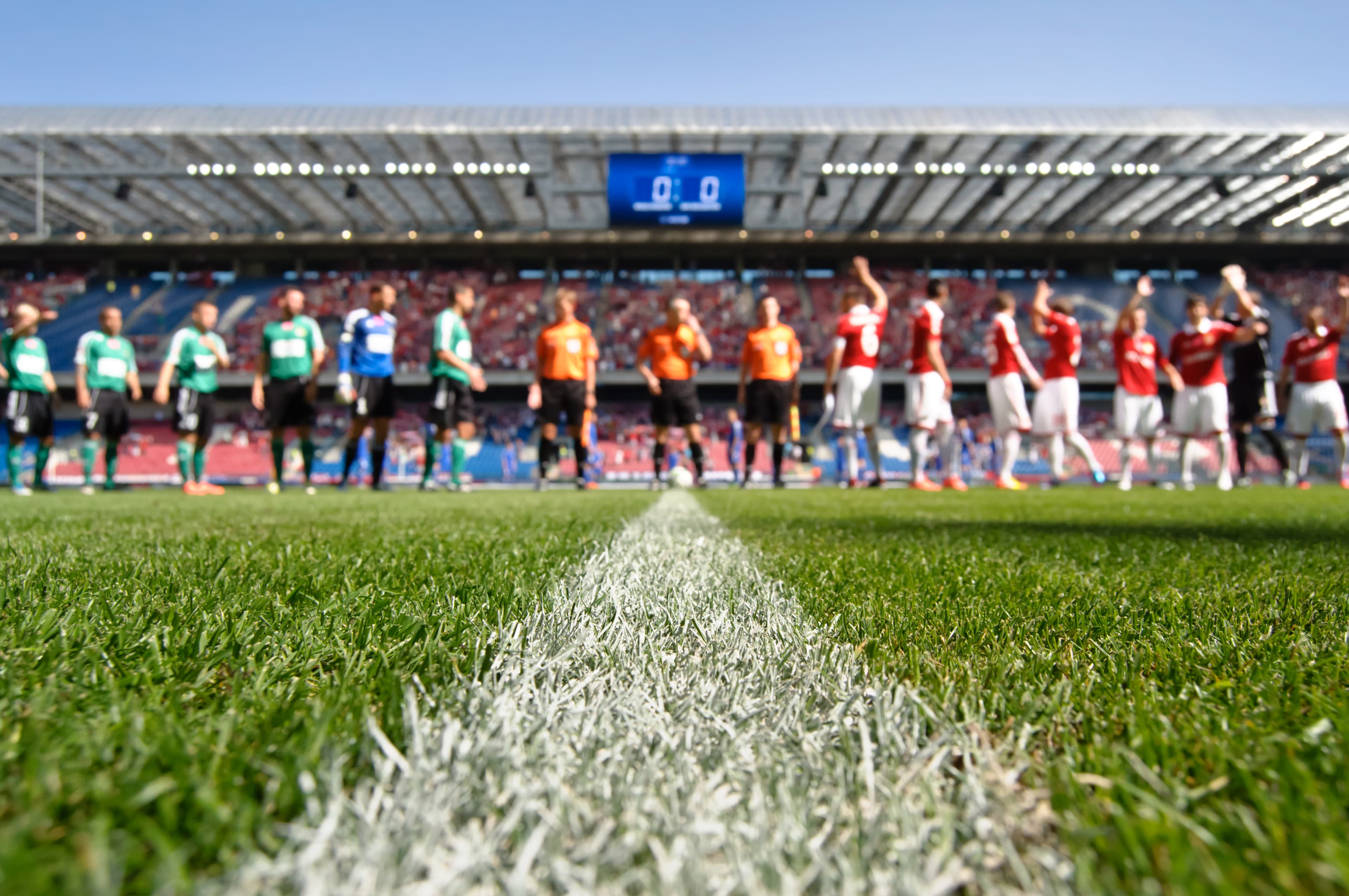 Soccer stadium background